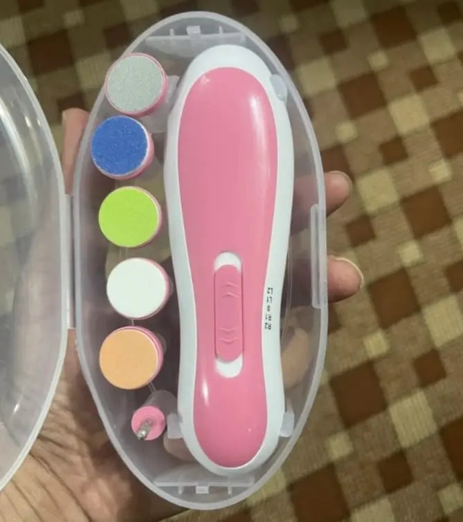 Premium 6-in-1 Electric Baby Nail Trimmer Set