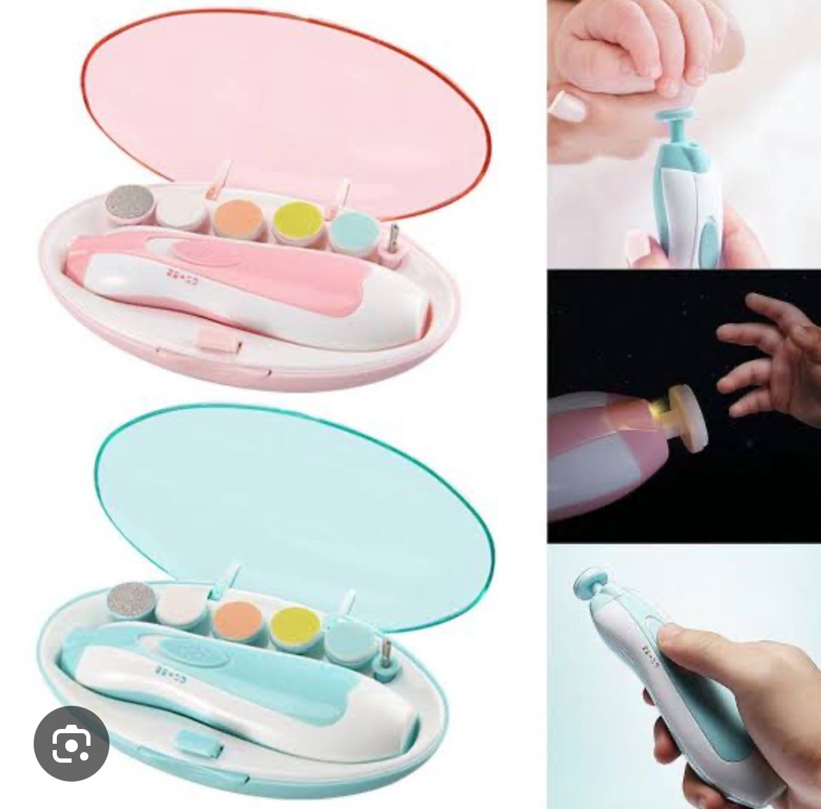 Premium 6-in-1 Electric Baby Nail Trimmer Set