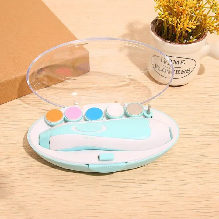 Premium 6-in-1 Electric Baby Nail Trimmer Set